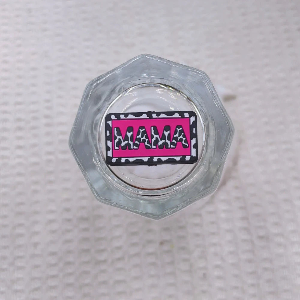 Flatback Mother Series Silicone Focal Beads for DIY Pens Keychains