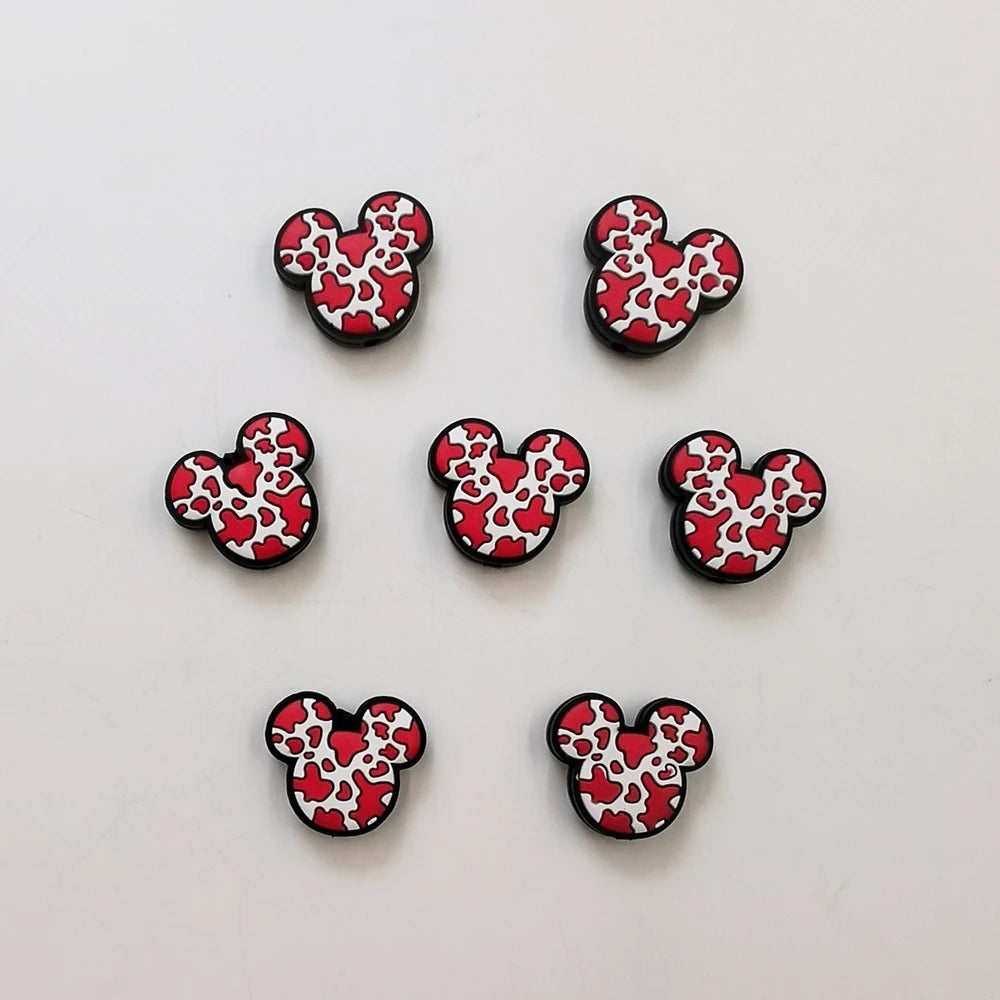 Flatback Mouse Silicone Focal Beads for DIY Pens Keychains Bracelet