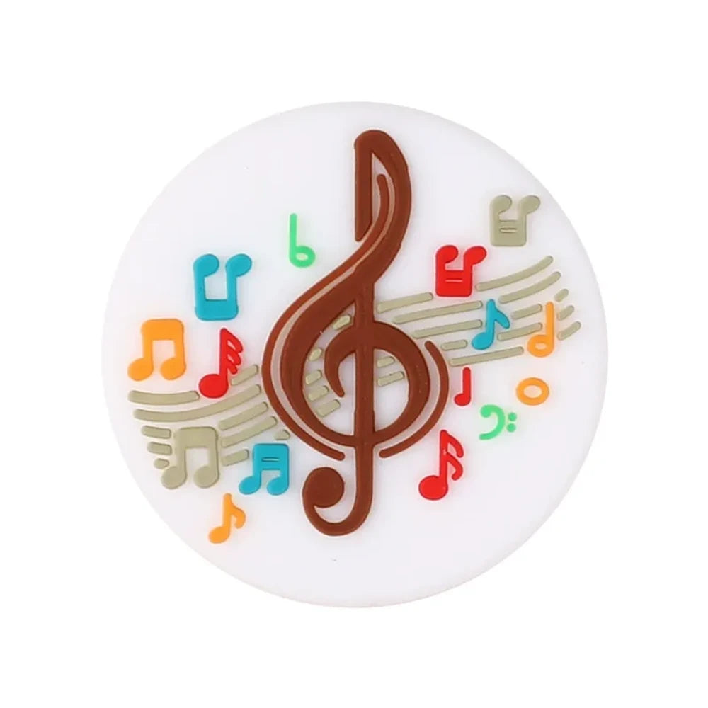 Flatback Music Box Silicone Focal Beads for DIY Pens Keychains