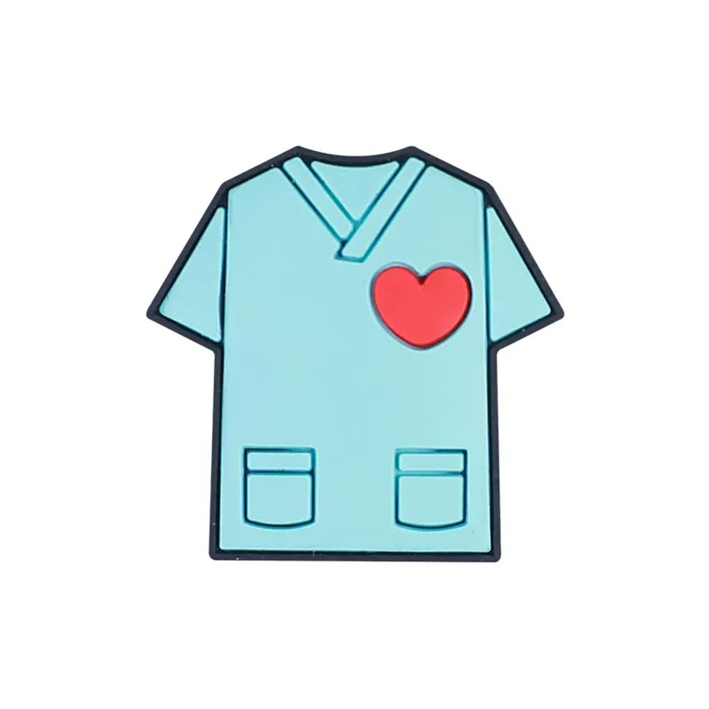 Flatback Nurse Series Silicone Focal Beads for DIY Pens Keychains