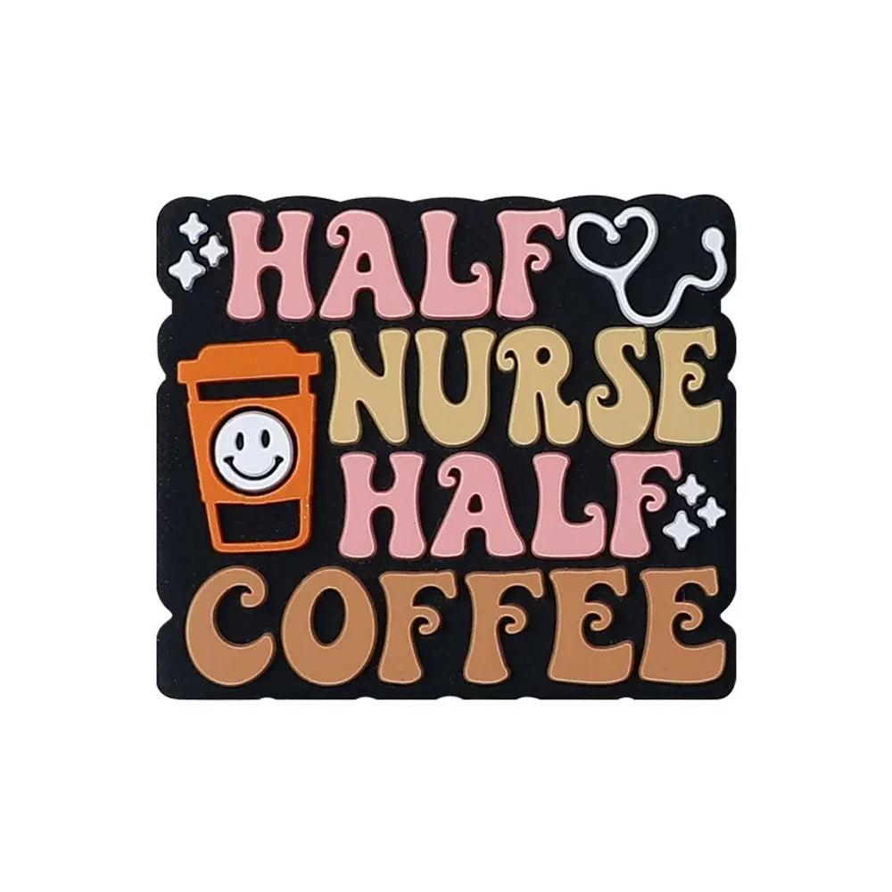 Flatback Nurse Series Silicone Focal Beads for DIY Pens Keychains