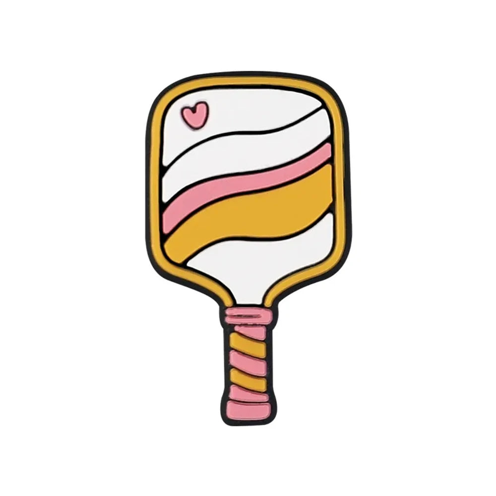 Flatback Pickleball Silicone Focal Beads for DIY Pens Keychains