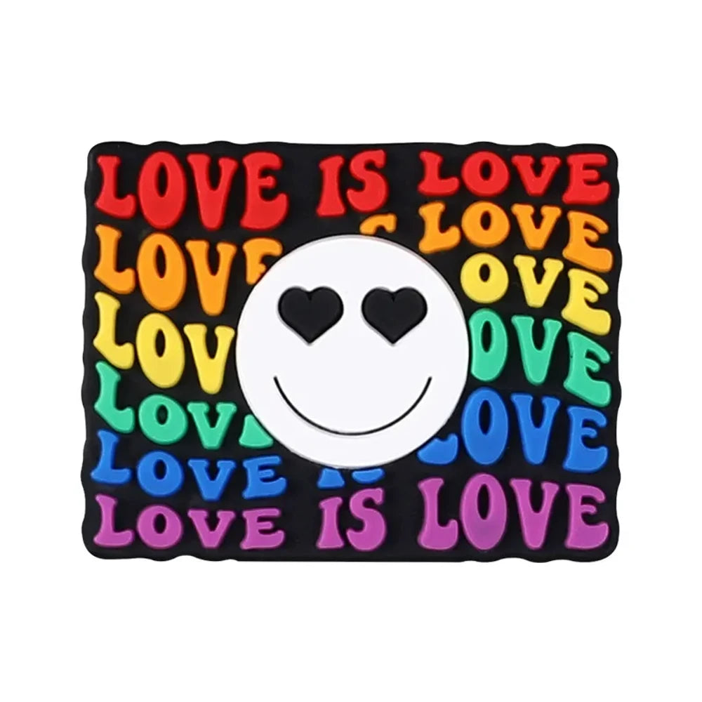 Flatback Rainbow Silicone Focal Beads for DIY Pens Bracelet