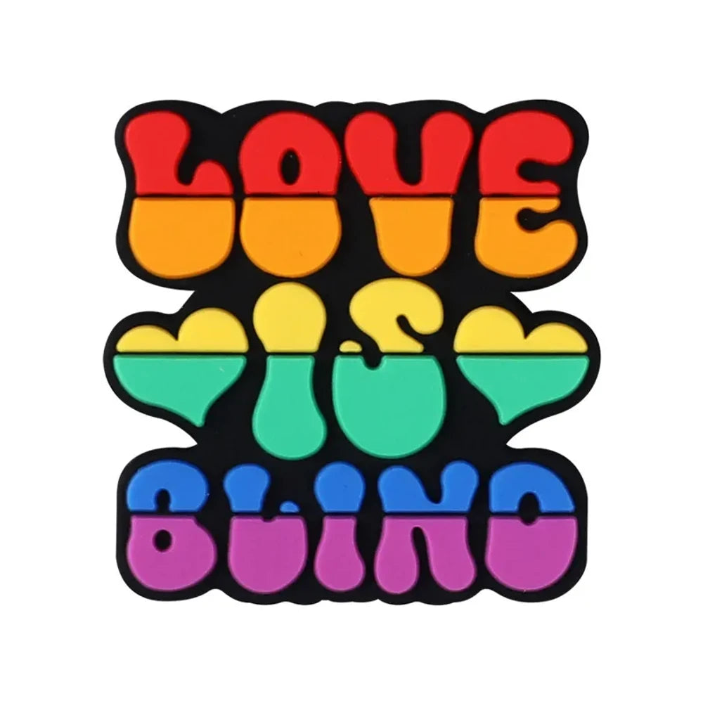 Flatback Rainbow Silicone Focal Beads for DIY Pens Bracelet