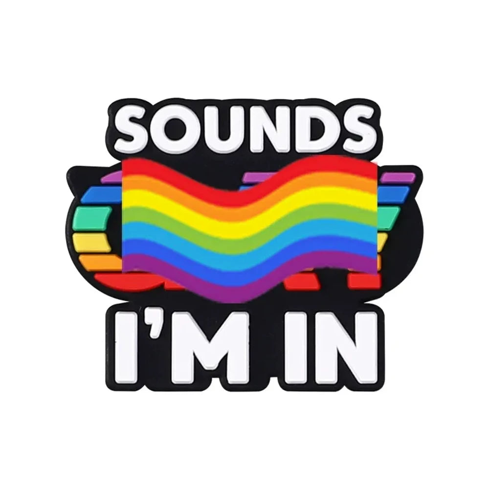 Flatback Rainbow Silicone Focal Beads for DIY Pens Bracelet