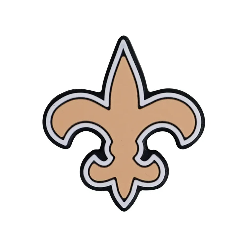 Flatback Rugby Team Logo Silicone Focal Beads for DIY Pens Keychains