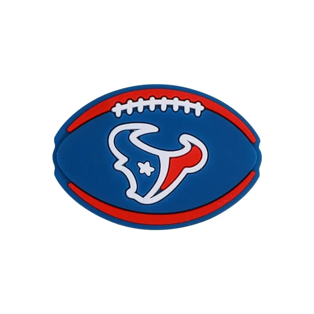 Flatback Rugby Team Logo Silicone Focal Beads for DIY Pens Keychains