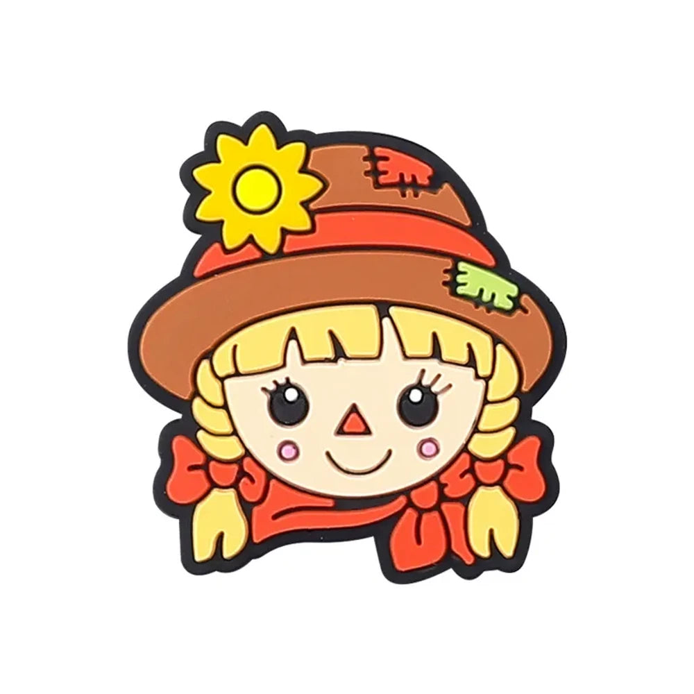 Flatback Scarecrow Silicone Focal Beads for DIY Pens Keychains