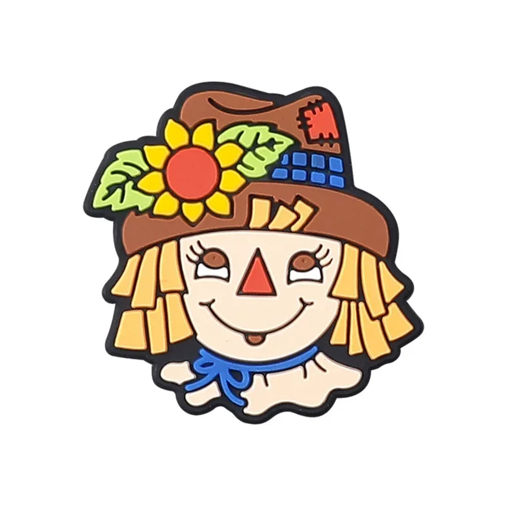 Flatback Scarecrow Silicone Focal Beads for DIY Pens Keychains