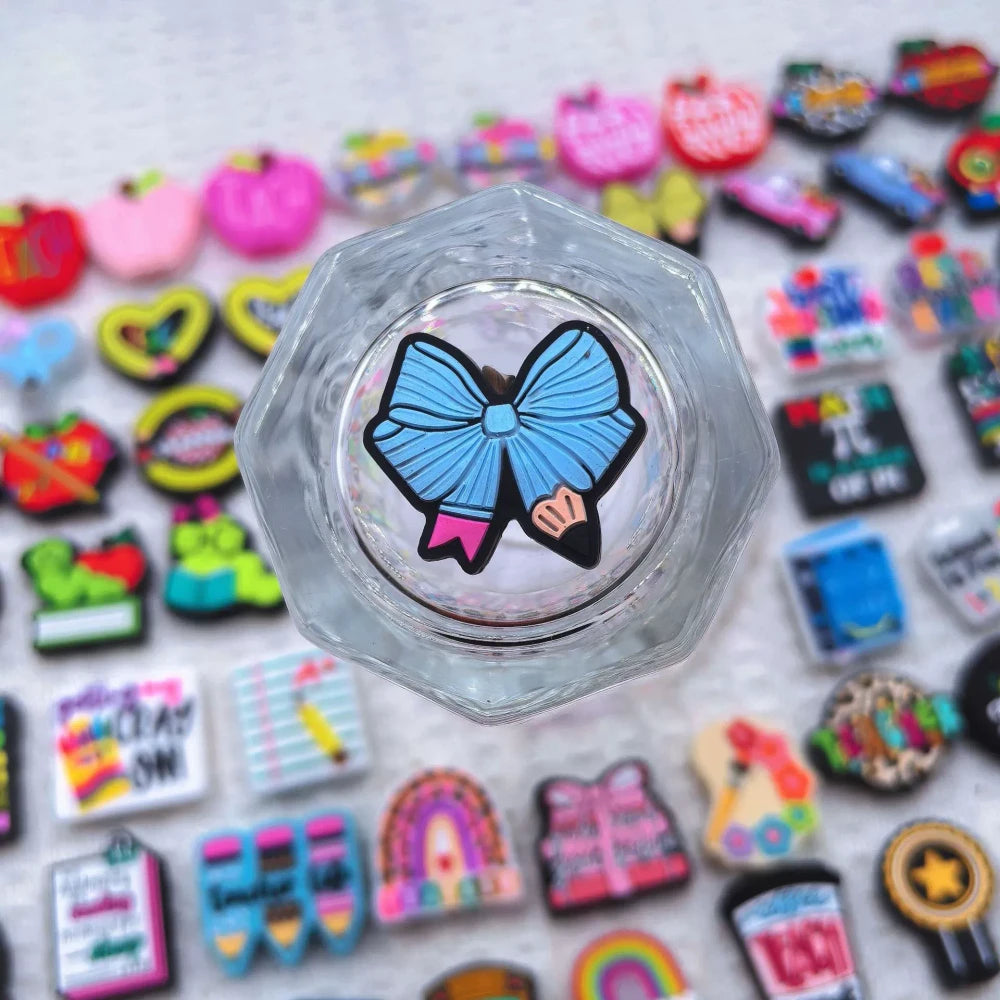 Flatback School Teachers and Students Silicone Focal Beads for DIY Pens Bracelet