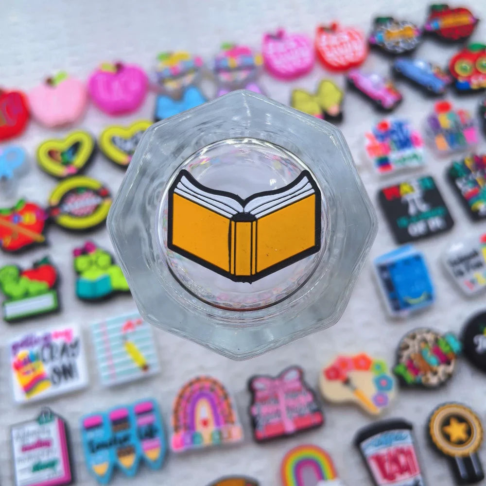 Flatback School Teachers and Students Silicone Focal Beads for DIY Pens Bracelet