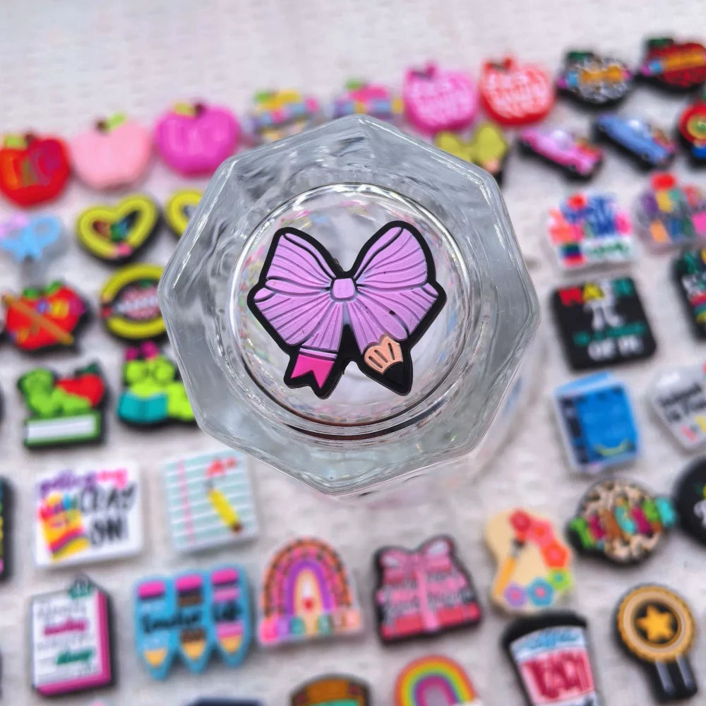 Flatback School Teachers and Students Silicone Focal Beads for DIY Pens Bracelet