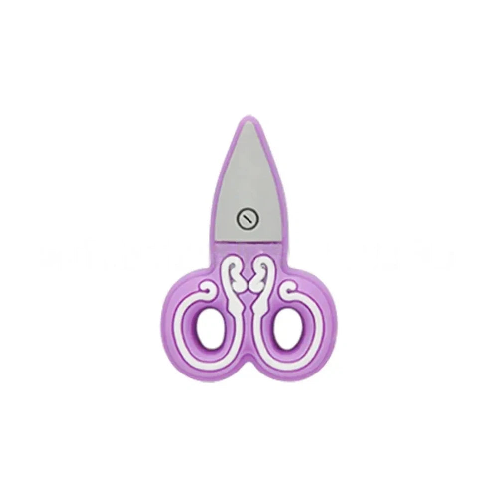 Flatback Scissors Silicone Focal Beads for DIY Keychains Bracelet Pens