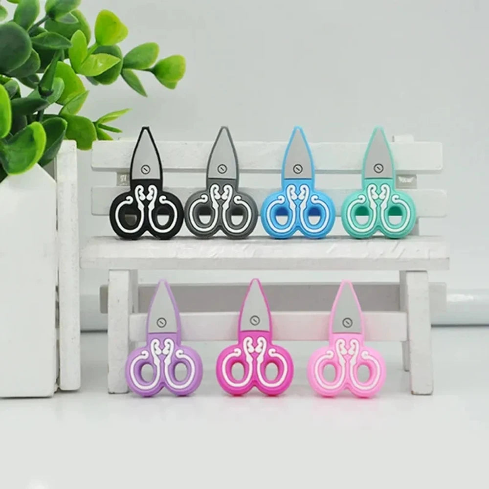 Flatback Scissors Silicone Focal Beads for DIY Keychains Bracelet Pens