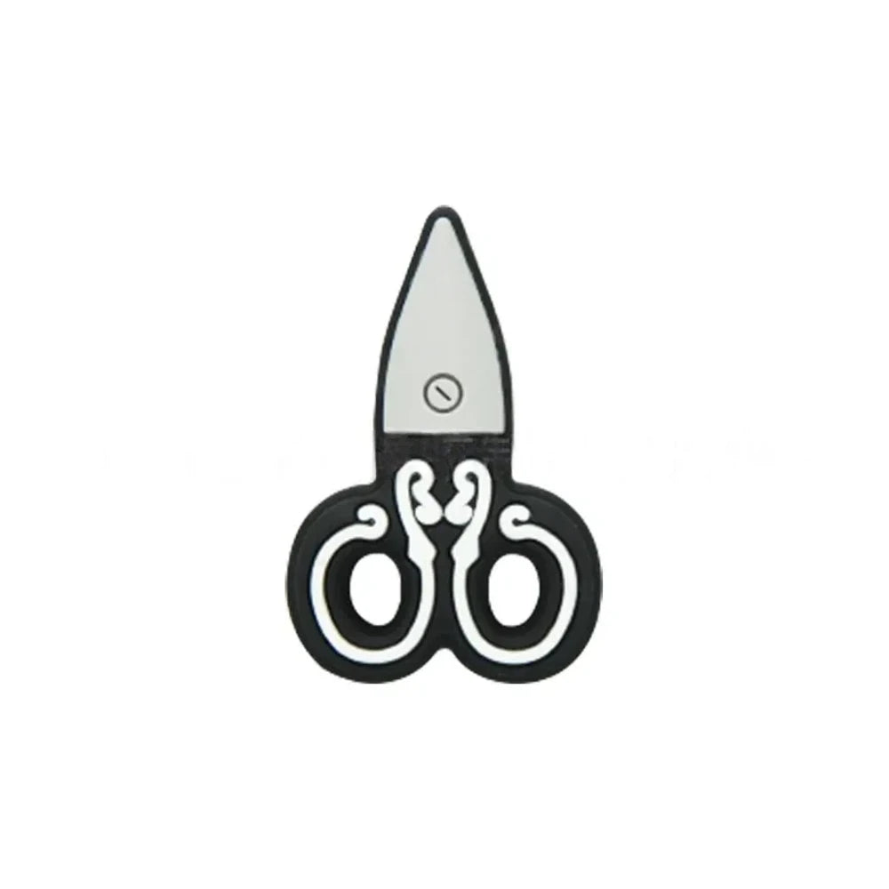 Flatback Scissors Silicone Focal Beads for DIY Keychains Bracelet Pens