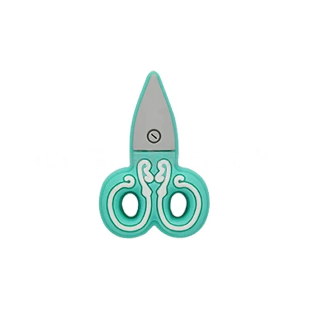 Flatback Scissors Silicone Focal Beads for DIY Keychains Bracelet Pens