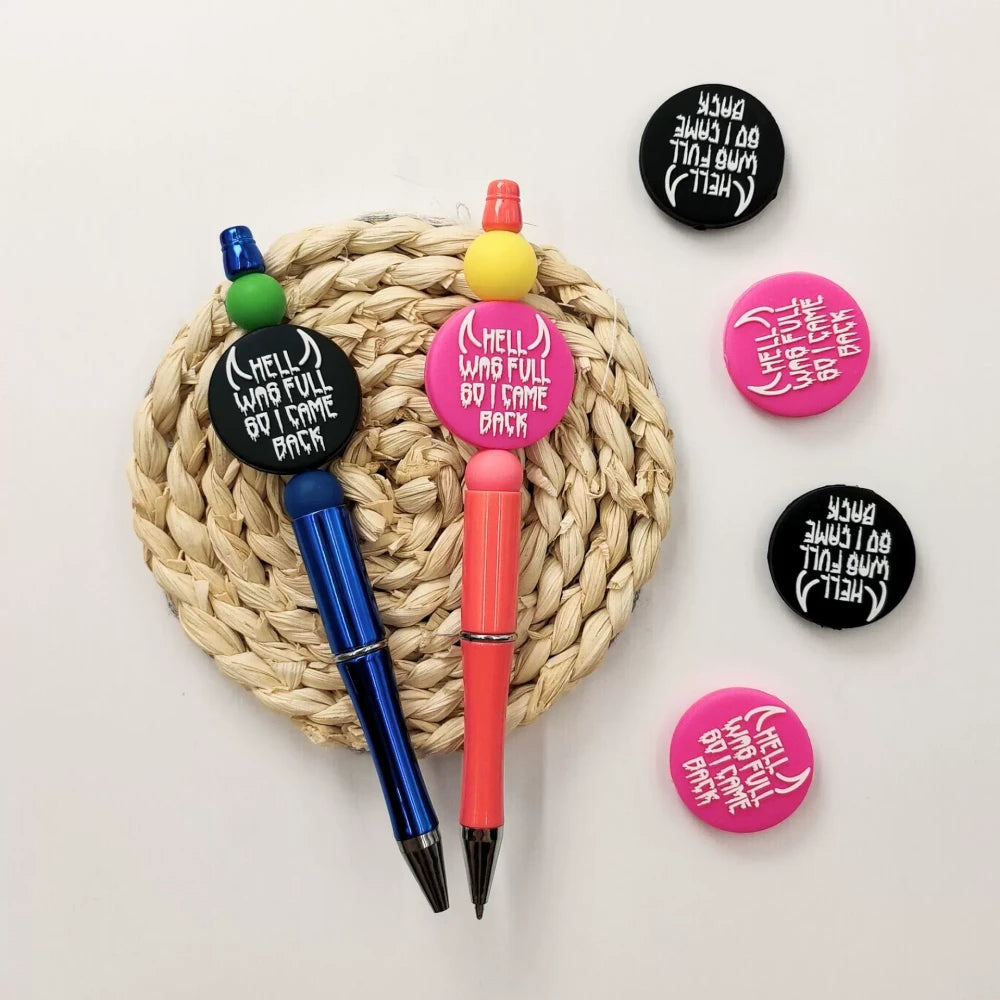 Flatback Silicone Focal Beads for DIY Keychains Bracelet Pens