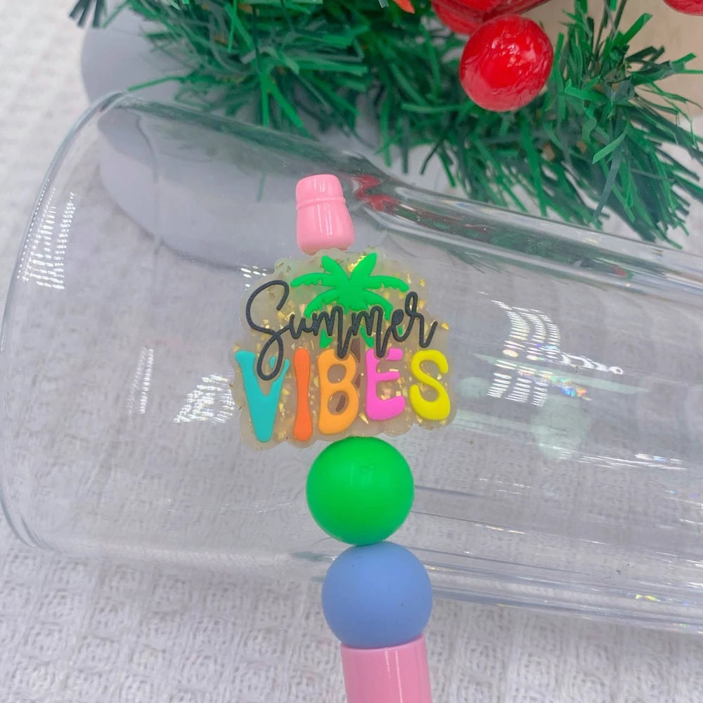 Flatback Silicone Focal Beads for DIY Pens Bracelet