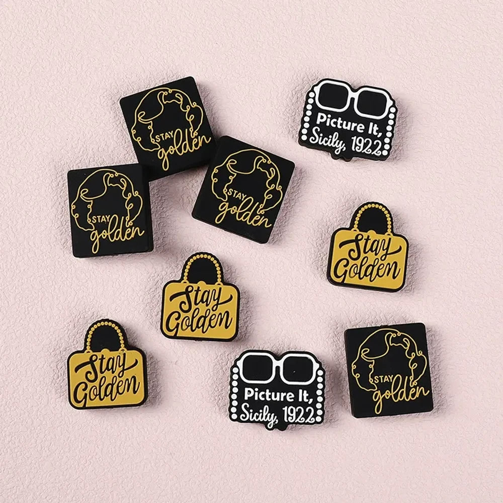 Flatback Silicone Focal Beads for DIY Pens Keychains