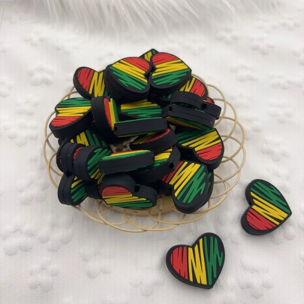 Flatback Silicone Focal Beads for DIY Pens Keychains Bracelet