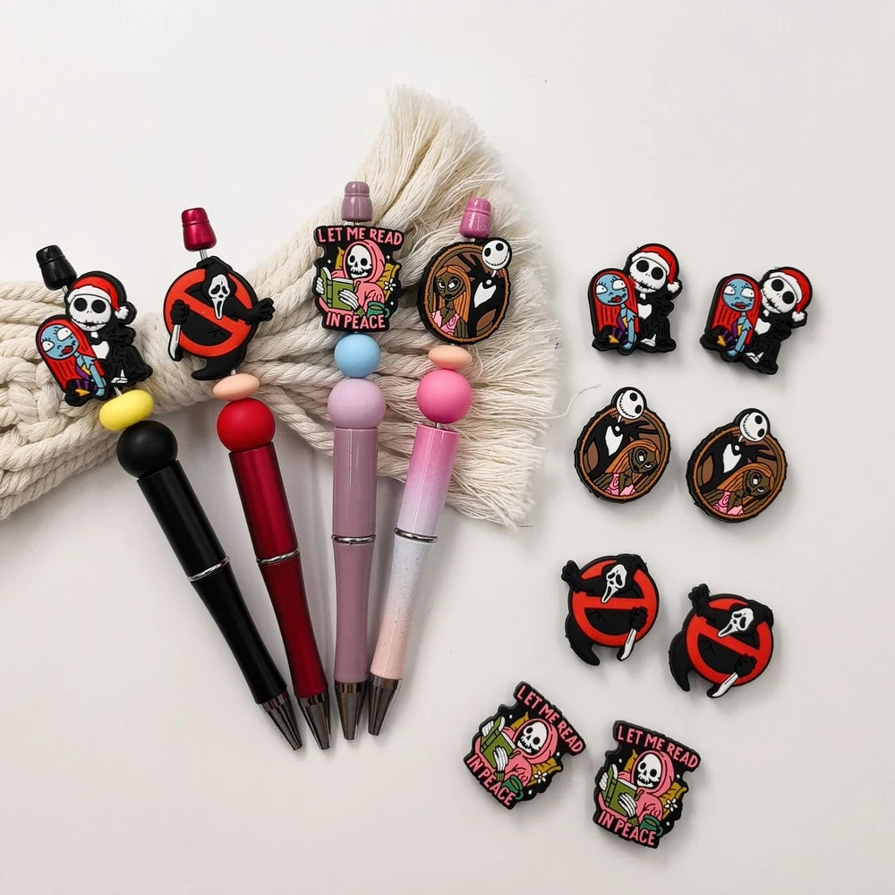 Flatback Silicone Focal Beads for DIY Pens Keychains Bracelet
