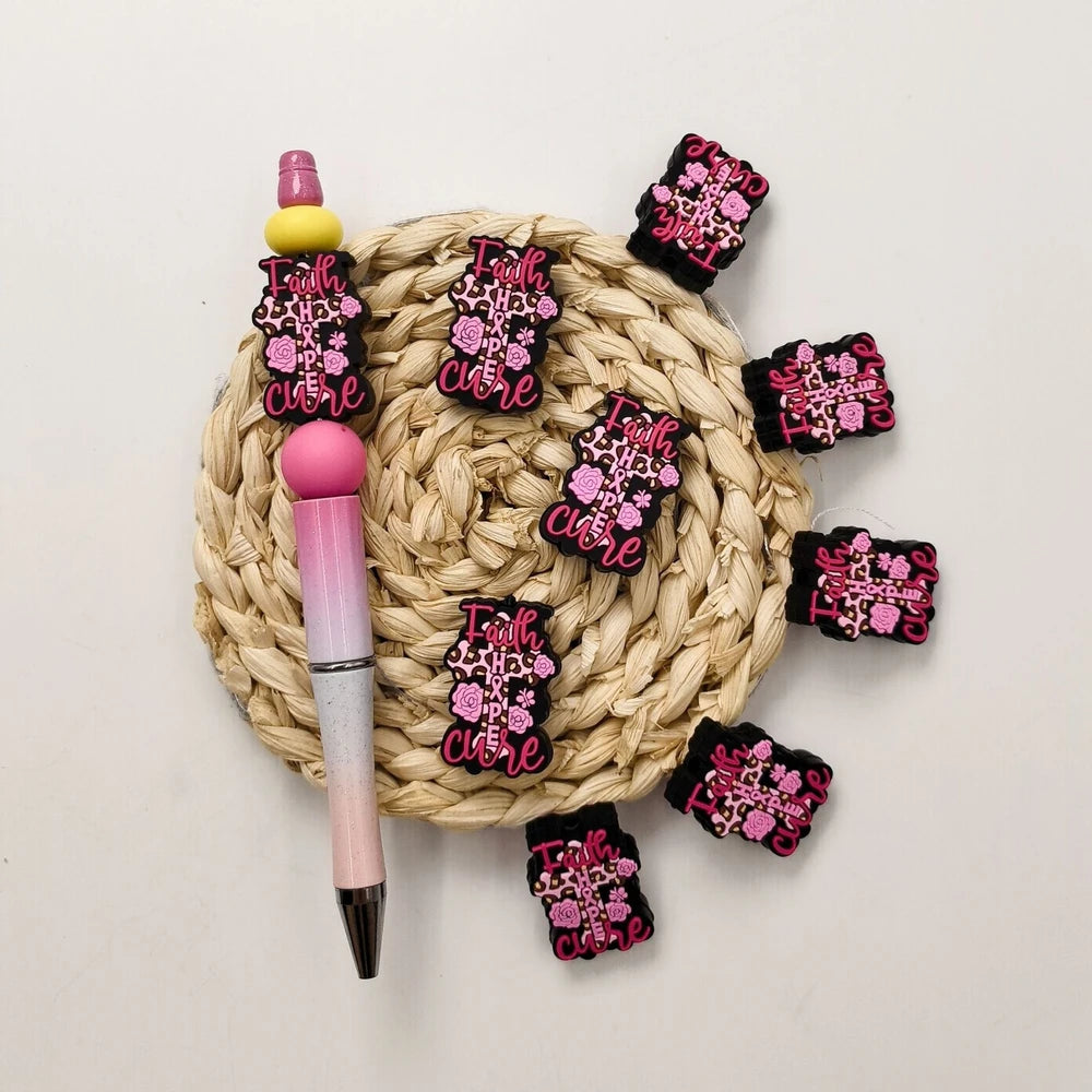 Flatback Silicone Focal Beads for DIY Pens Keychains Bracelet