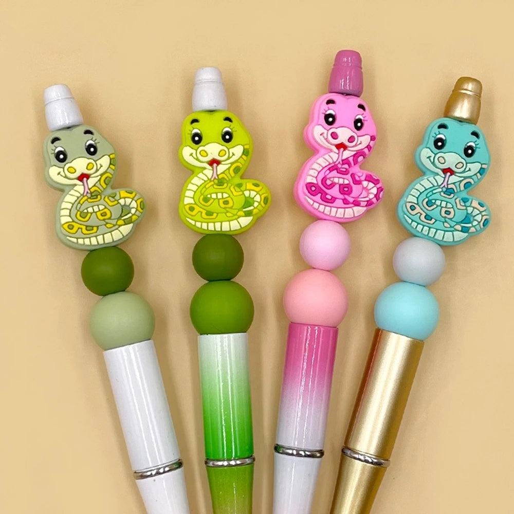 Flatback Snake Silicone Focal Beads for DIY Keychains Bracelet Pens