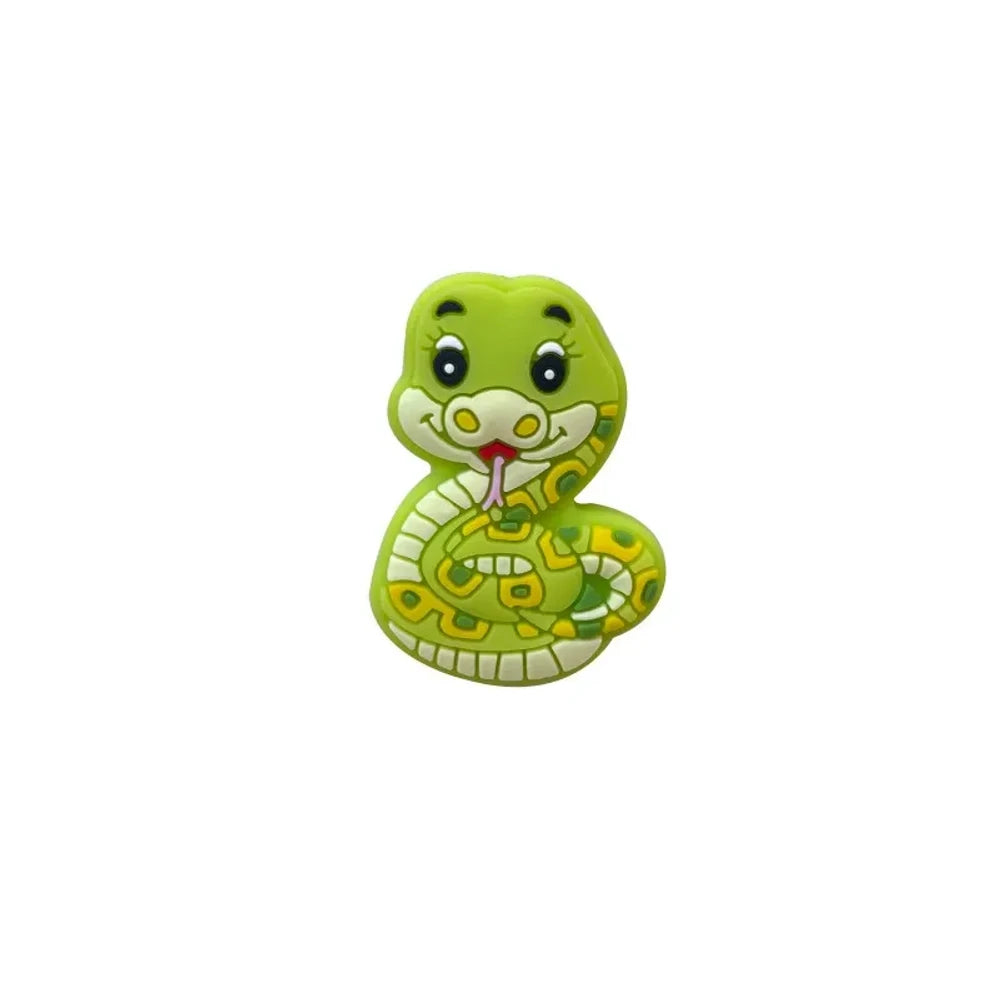 Flatback Snake Silicone Focal Beads for DIY Keychains Bracelet Pens