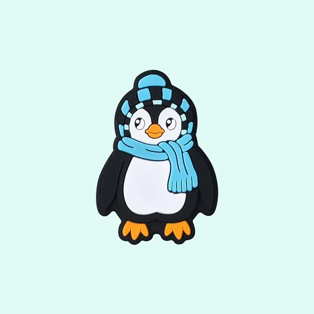 Flatback Snowman Silicone Focal Beads for DIY Pens Keychains