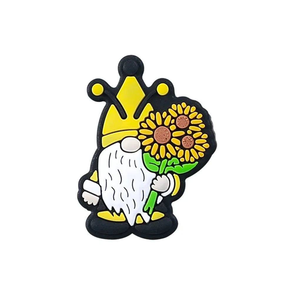 Flatback Sunflower Silicone Focal Beads for DIY Pens Keychains