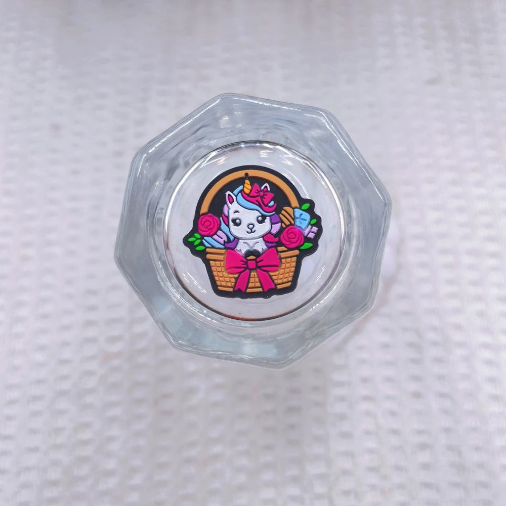 Flatback Unicorn Silicone Focal Beads for DIY Pens Bracelet Keychains