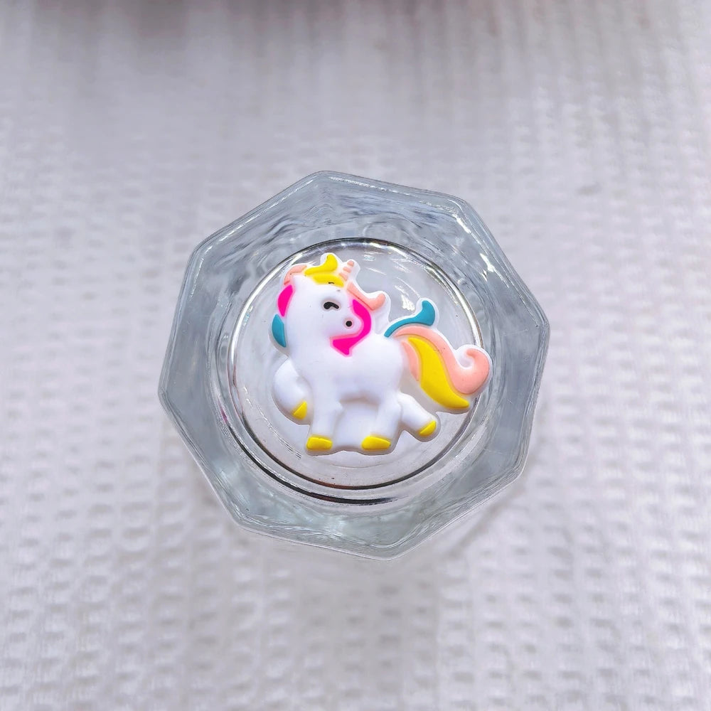 Flatback Unicorn Silicone Focal Beads for DIY Pens Bracelet Keychains