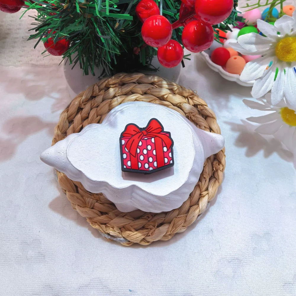 Flatback Valentine's Day Series Silicone Focal Beads for DIY Pens Bracelet Keychains