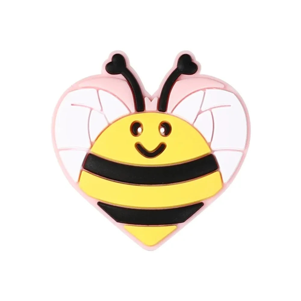 Flatback Valentine's Day Silicone Focal Beads for DIY Pens Keychains