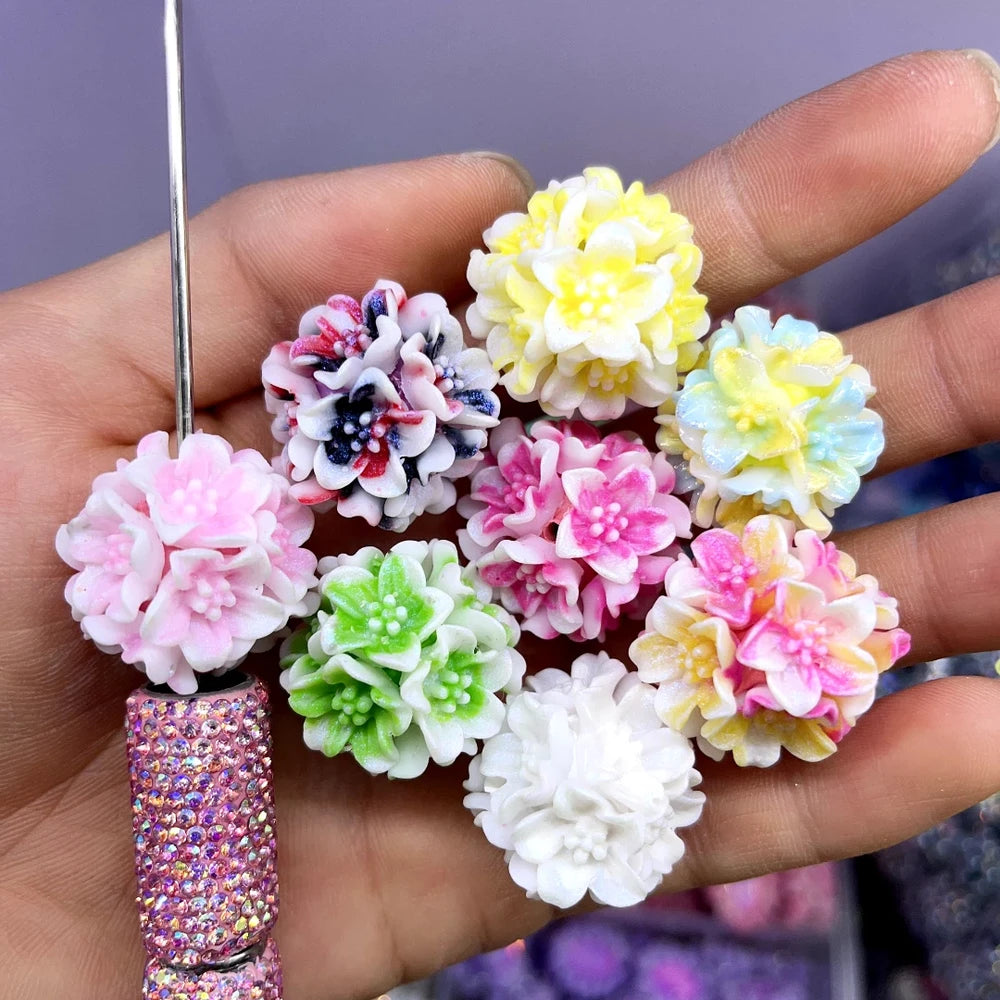Flowers Clay DIY Fancy Beads-Random Mixed