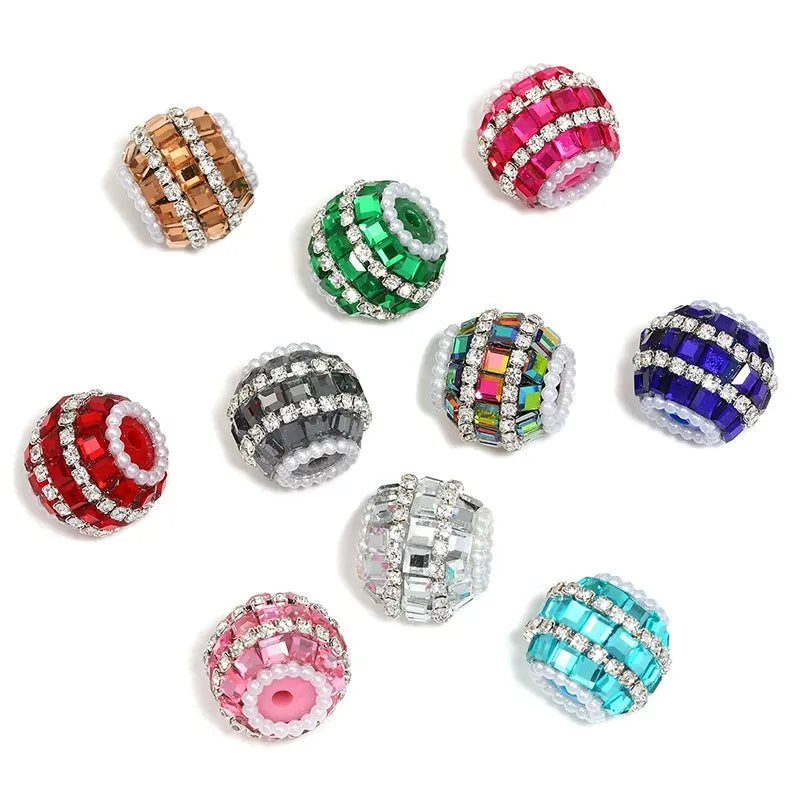Glass Rhinestones Pearls Acrylic Fancy Beads-Random Mixed