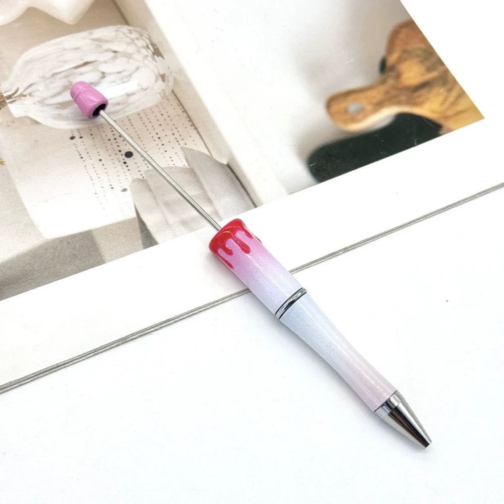 Halloween Christmas Bloodstain Beadable Plastic Ballpoint Pen for DIY