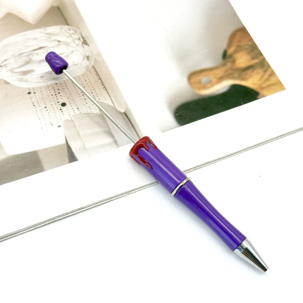 Halloween Christmas Bloodstain Beadable Plastic Ballpoint Pen for DIY