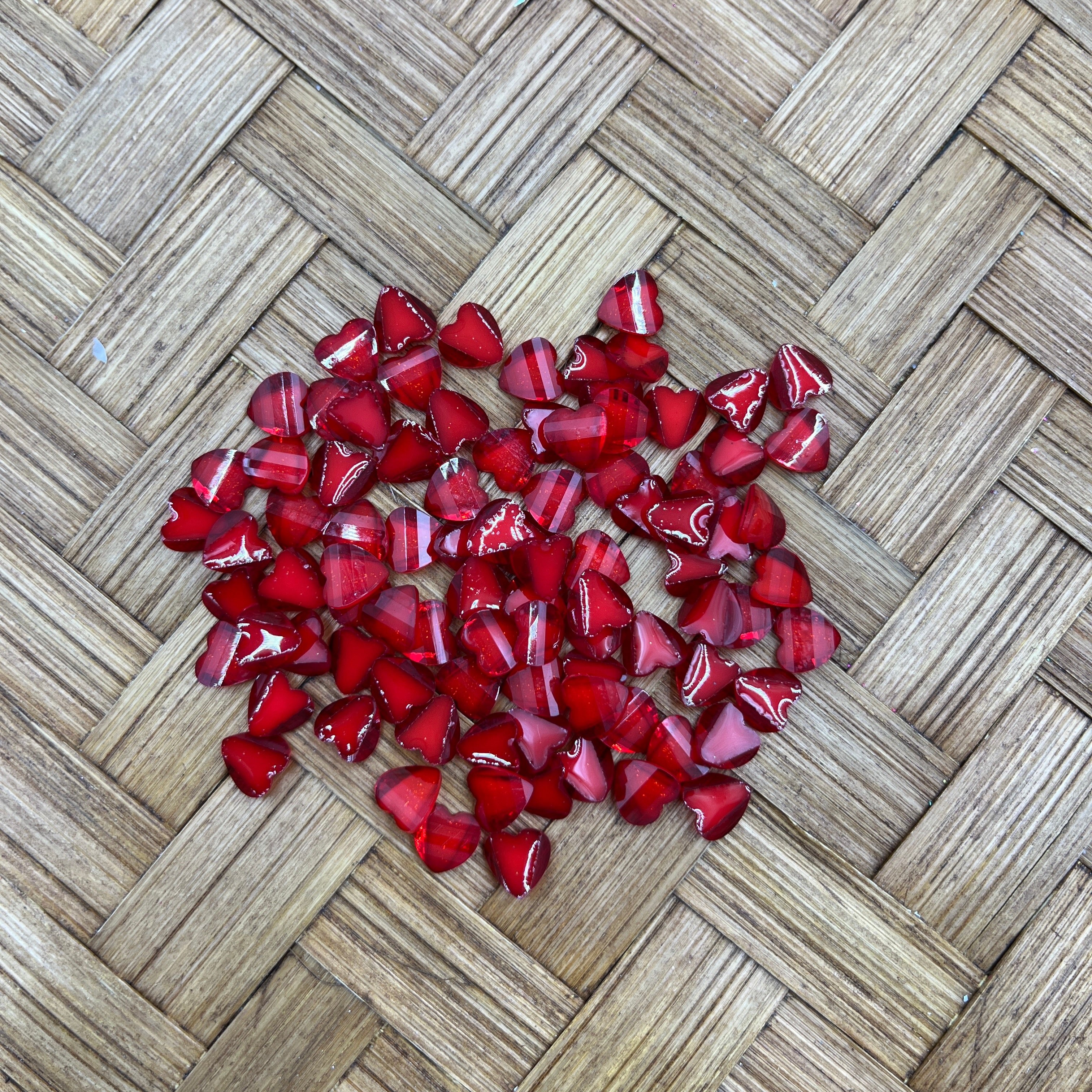 Heart Flatback Rhinestone Beadable Item for DIY