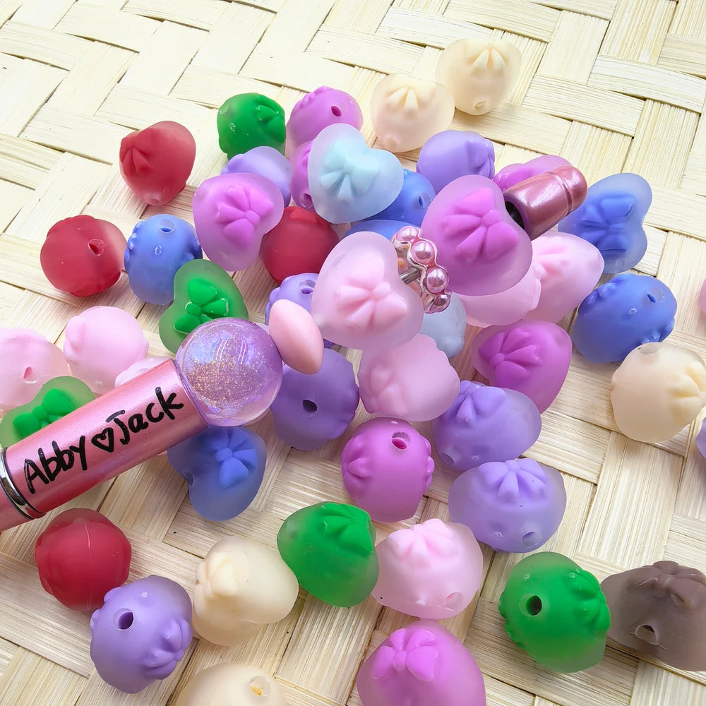 Heart Shape with Bowtie Acrylic Bead