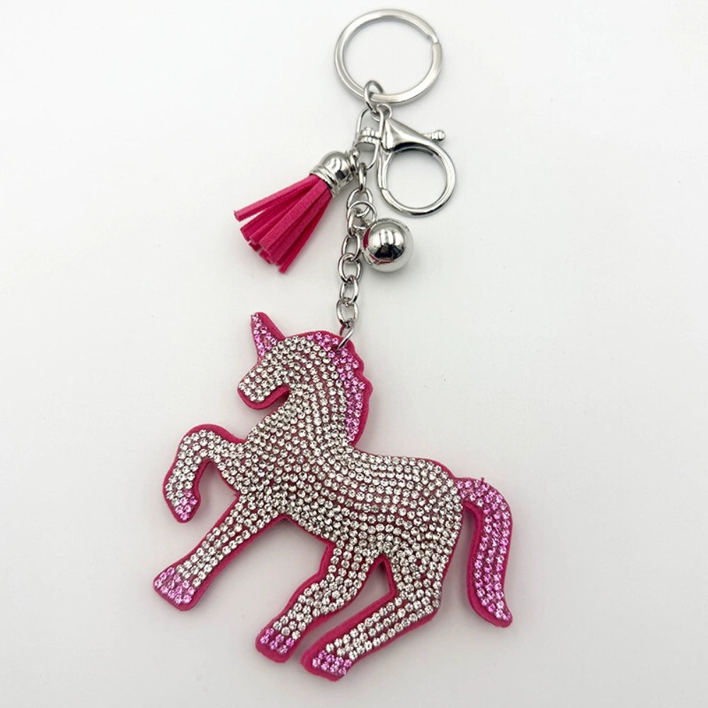 Horse Rhinestone Keychain for DIY