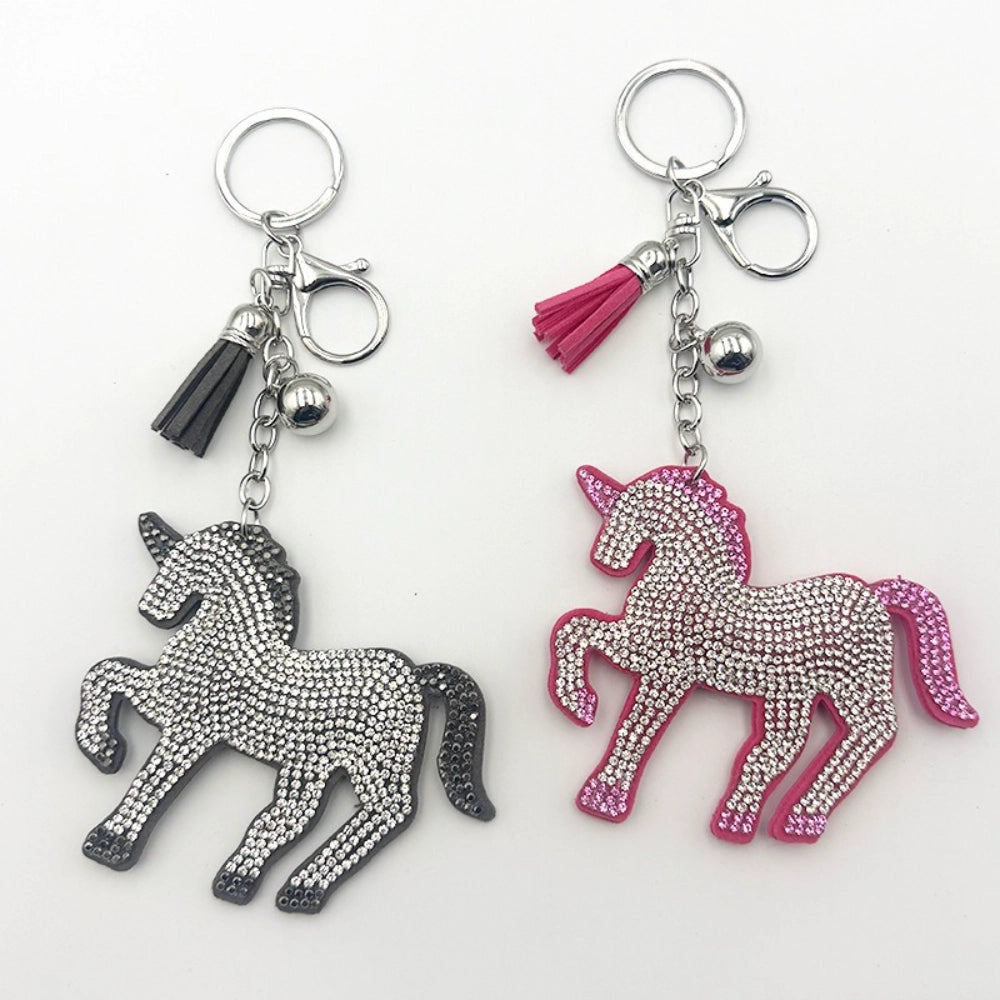 Horse Rhinestone Keychain for DIY