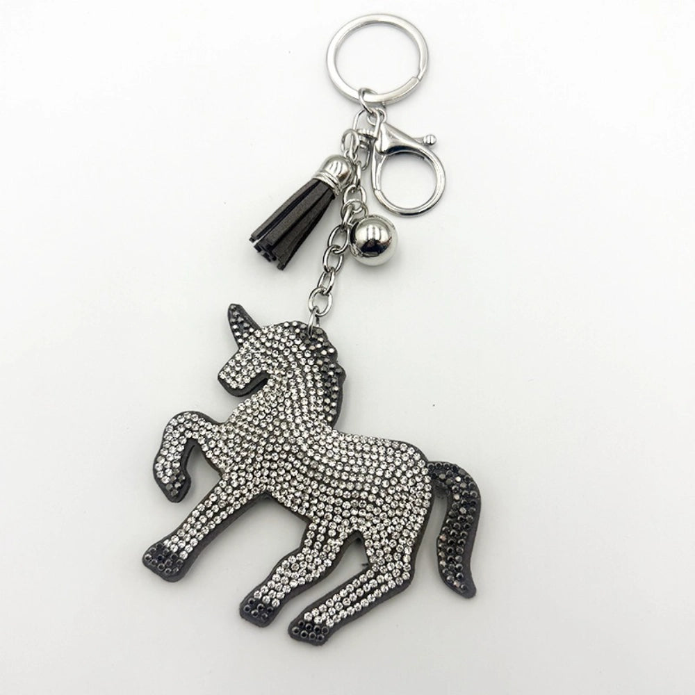 Horse Rhinestone Keychain for DIY