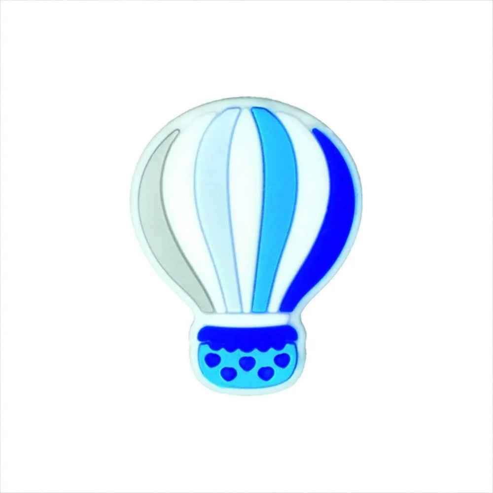 Flatback Hot Air Balloon Silicone Focal Bead | Beadable Pens Keychains Badge