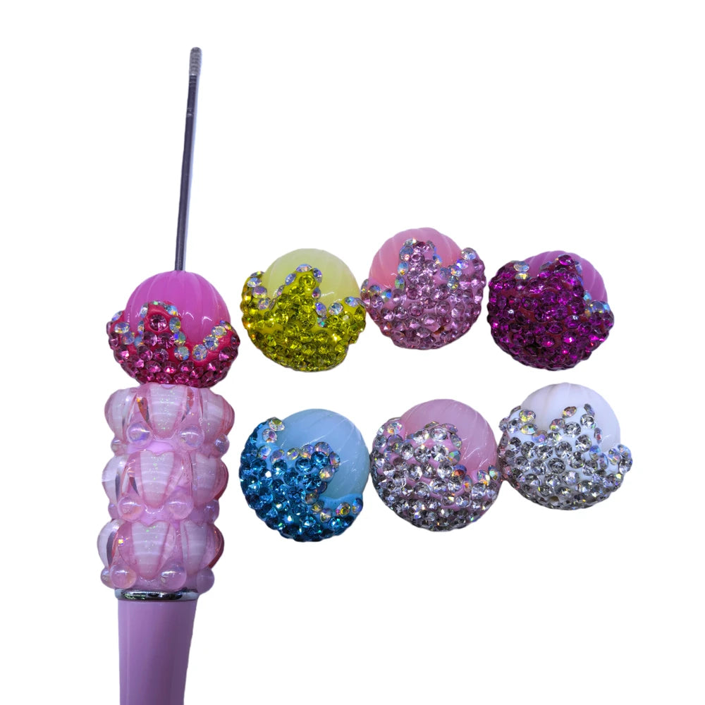 Jelly Water Drop Rhinestone Acrylic DIY Fancy Beads