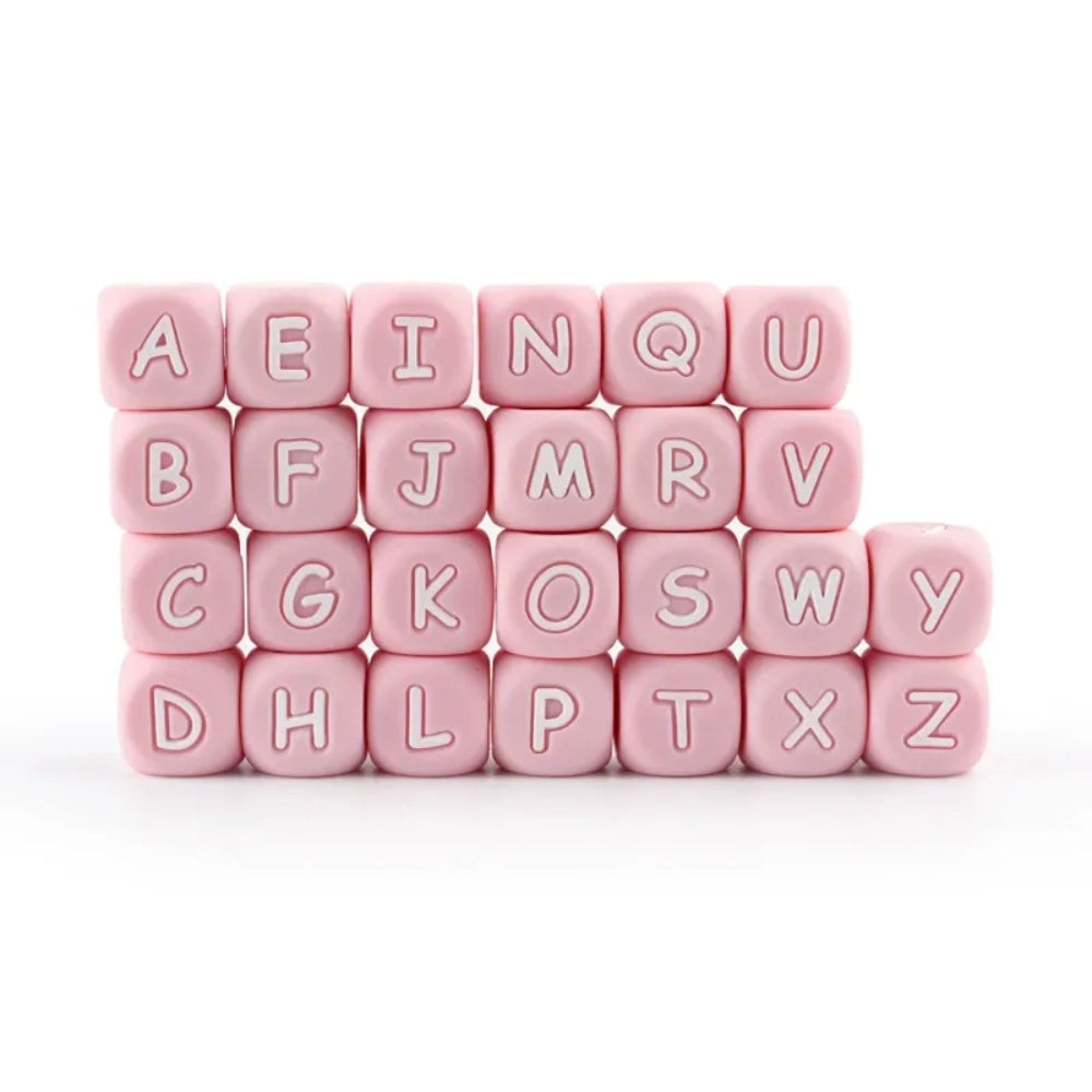 Letter Beads Silicone Focal Beads for DIY Pens Bracelet Keychains