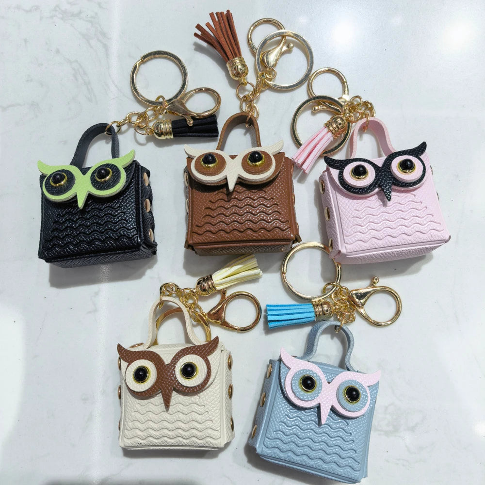 Multi-Color Bag with Pendant Owl Eye for Earphones