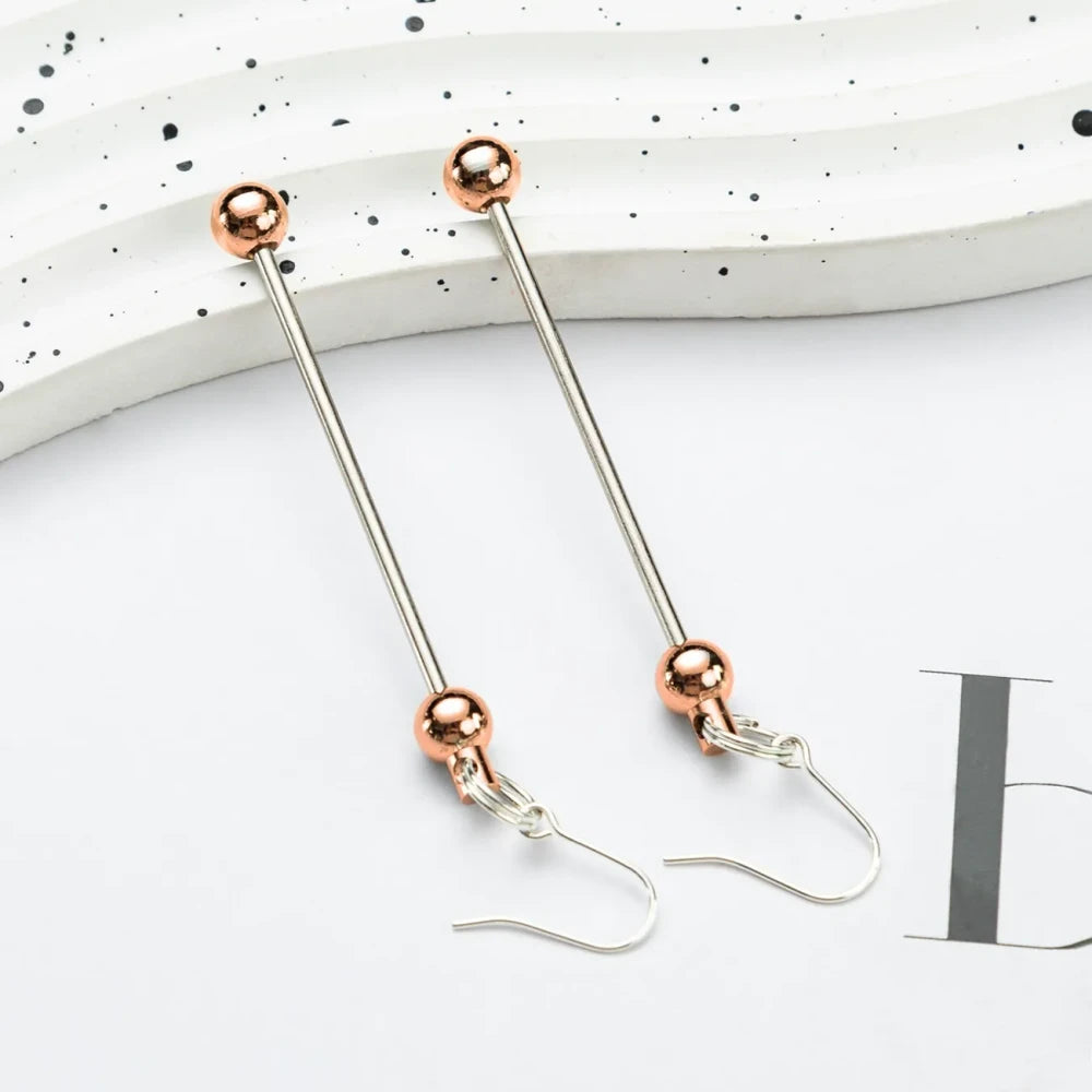 Multi Color Beadable Earrings for DIY