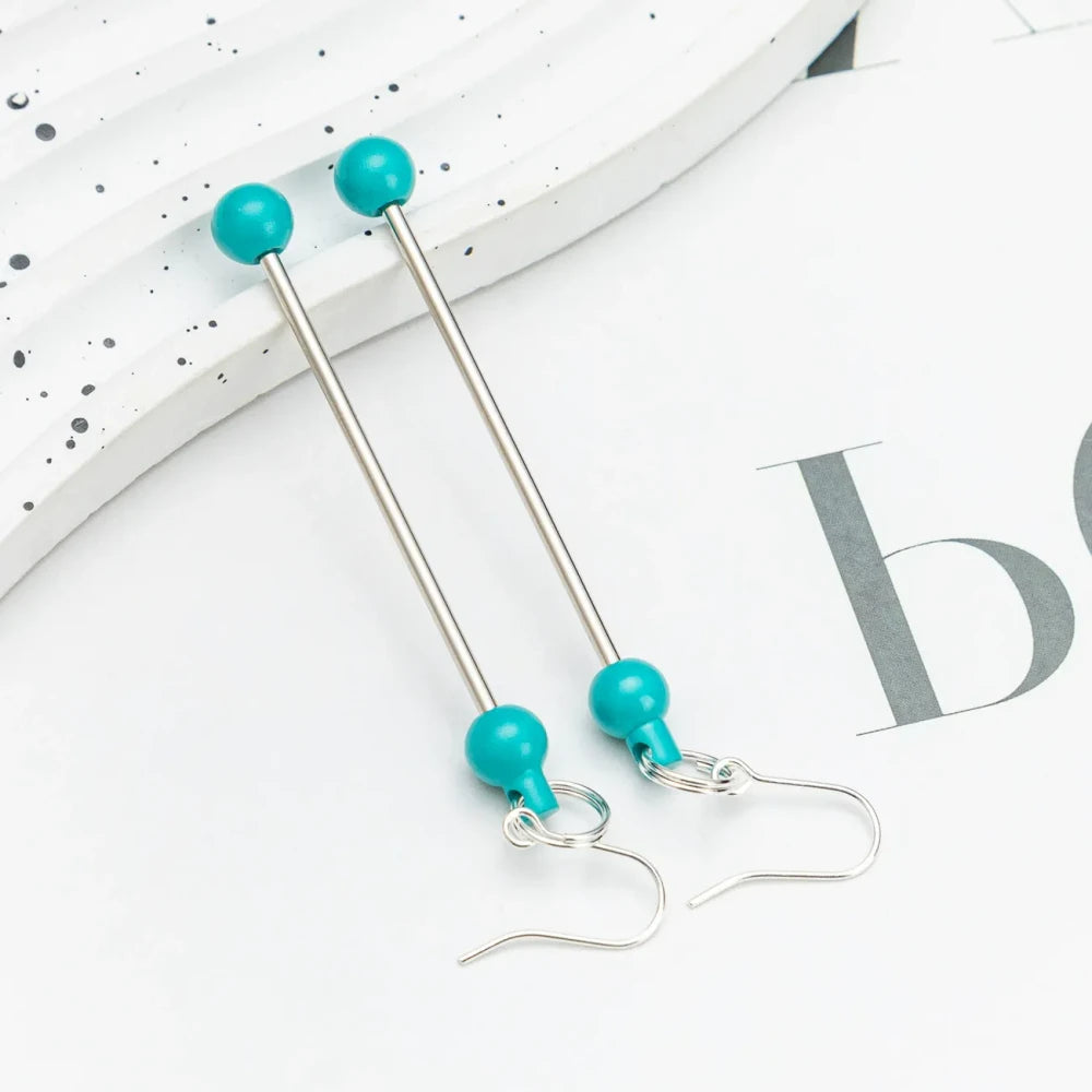 Multi Color Beadable Earrings for DIY