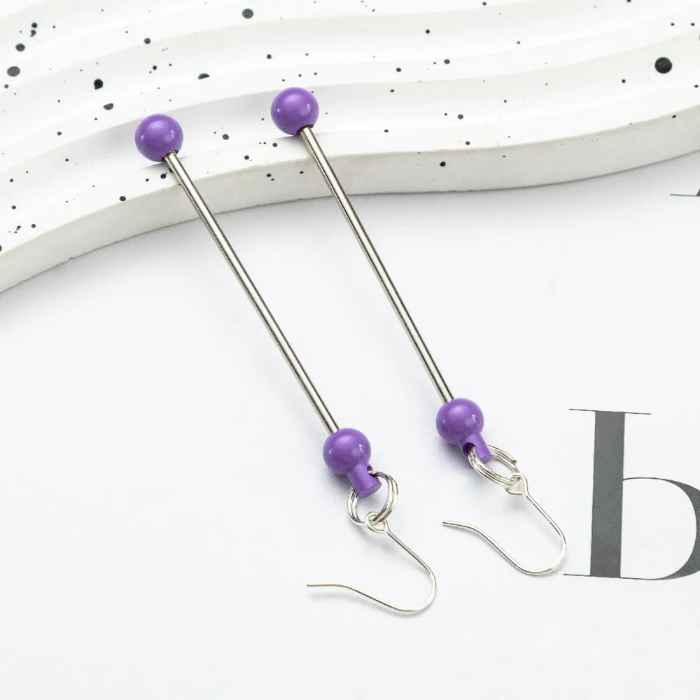 Multi Color Beadable Earrings for DIY